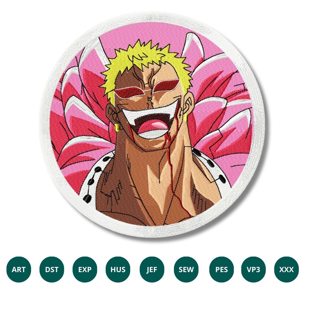 Donquixote Doflamingo Embroidery Design – One Piece Mastermind