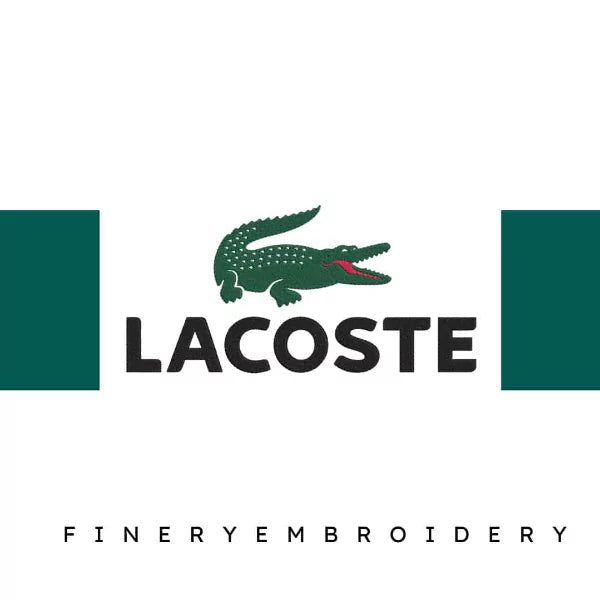 Lacoste Logo 2 Embroidery Design – Premium Machine Stitching